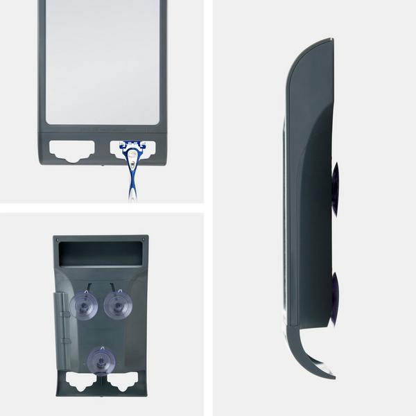 Zadro Fogless Shower Mirror with Razor Holder & Squeegee #6