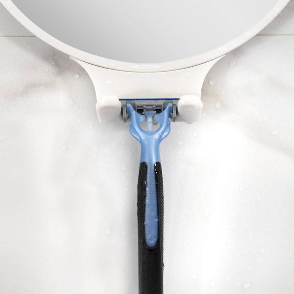 Zadro Fogless Shaving Mirror with 2X Magnification, Razor Holder #6