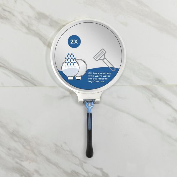Zadro Fogless Shaving Mirror with 2X Magnification, Razor Holder #7