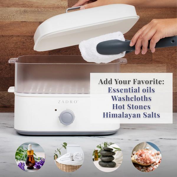 Zadro Facial Towel Steamer with Tongs #3