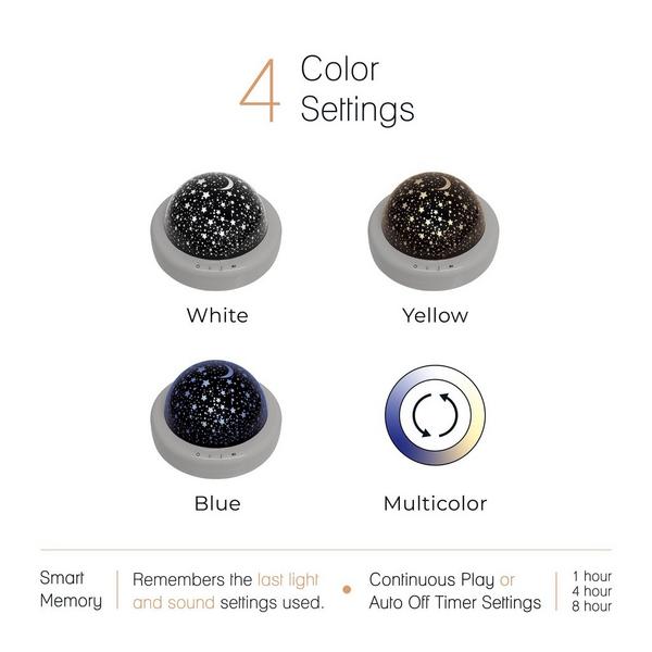 Zadro Starlight Projector & Sound Spa Night Light #3