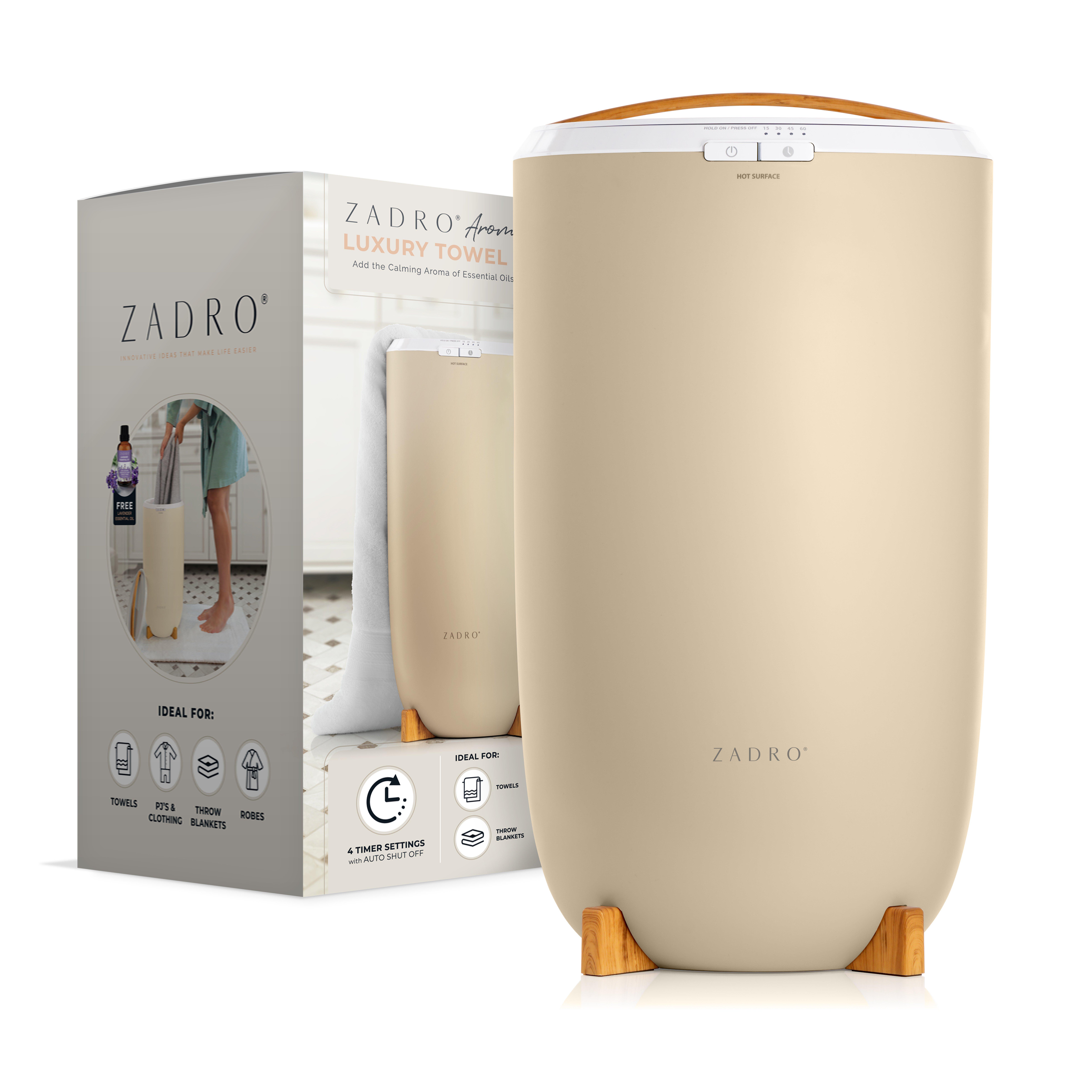 Zadro Towel Warmer with Aromatherapy Diffuser & Essential Oil #1