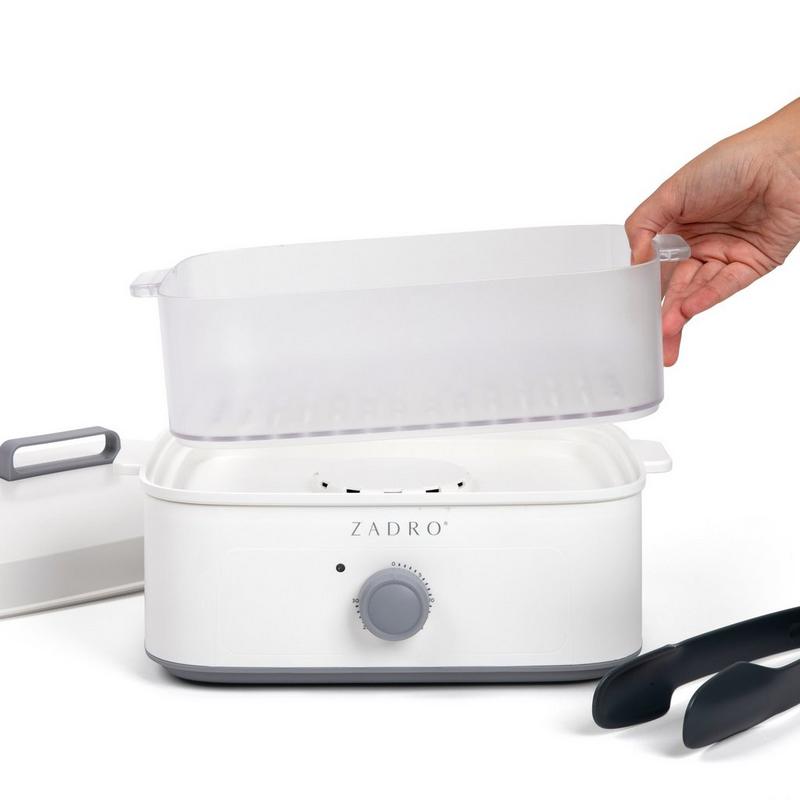Zadro - White/Gray Facial Towel Steamer with Tongs | Ulta Beauty