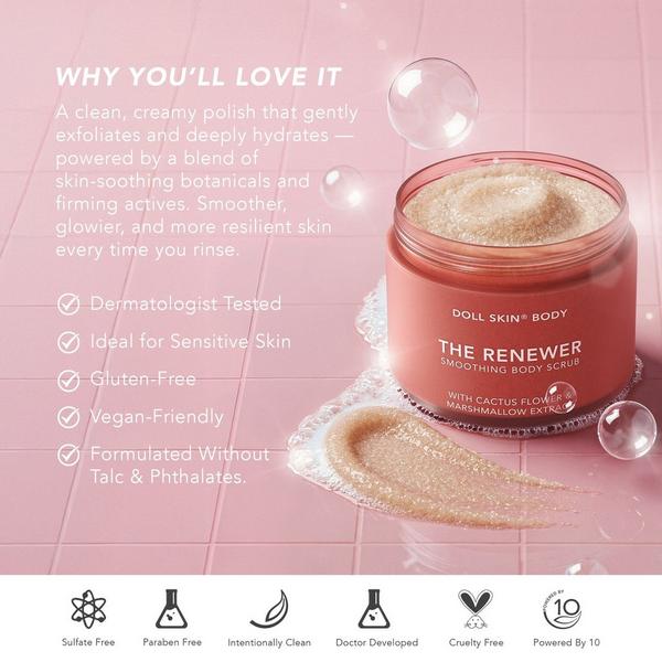 Doll 10 Dollskin Body The Renewer Smoothing Body Scrub #4