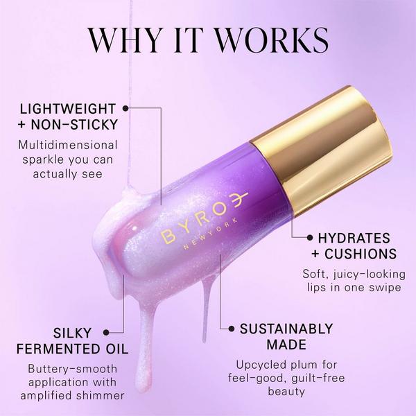 BYROE Sugar Plum Shimmering Lip Oil #4