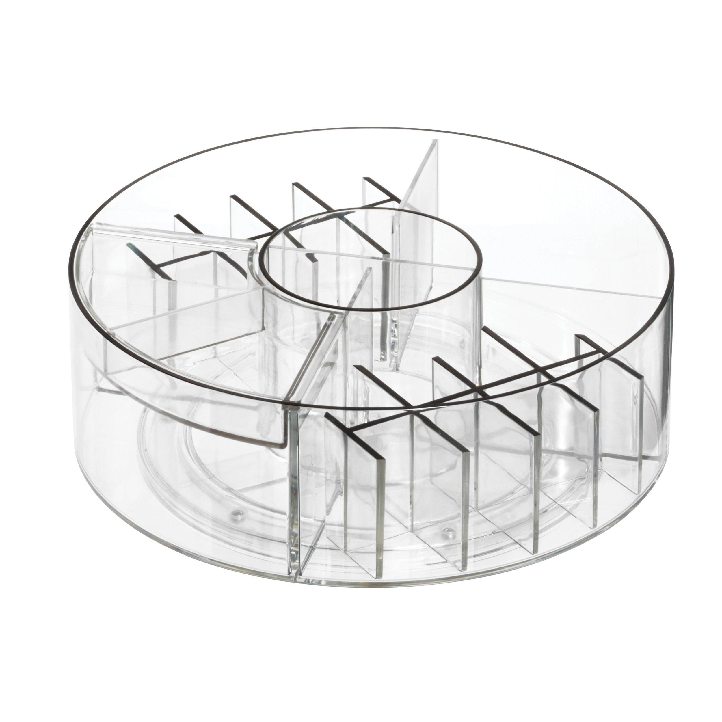 iDesign Rotating Makeup Organizer with Dividers #1