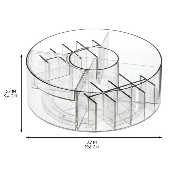 iDesign Rotating Makeup Organizer with Dividers #2
