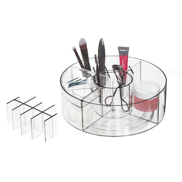 iDesign Rotating Makeup Organizer with Dividers #5