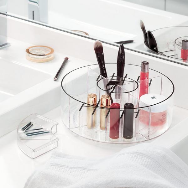 iDesign Rotating Makeup Organizer with Dividers #7