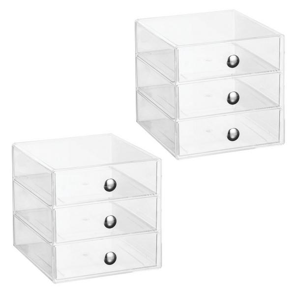 iDesign Stackable 3-Drawer Vanity Makeup Organizer #1