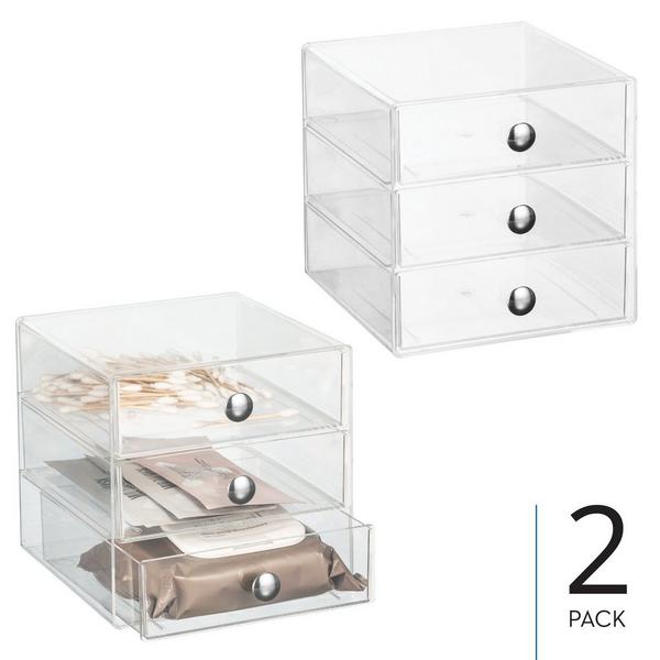 iDesign Stackable 3-Drawer Vanity Makeup Organizer #2