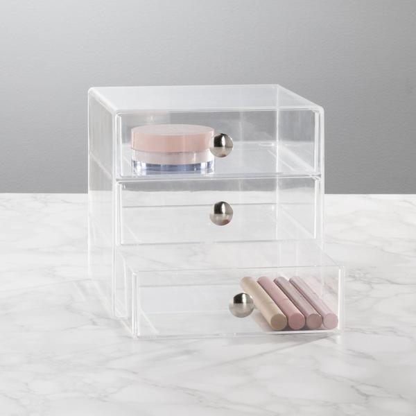 iDesign Stackable 3-Drawer Vanity Makeup Organizer #5