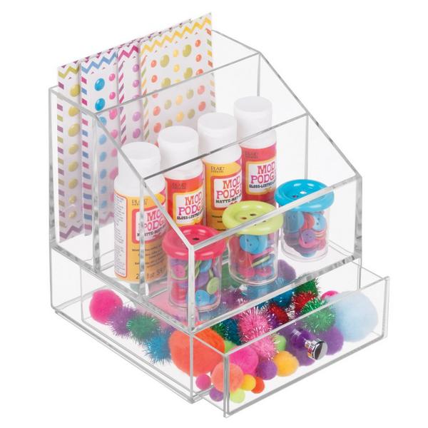 iDesign Cosmetic Palette Organizer with Drawer for Vanity or Cabinet #3