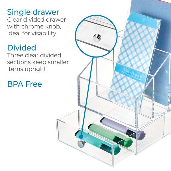 iDesign Cosmetic Palette Organizer with Drawer for Vanity or Cabinet #7