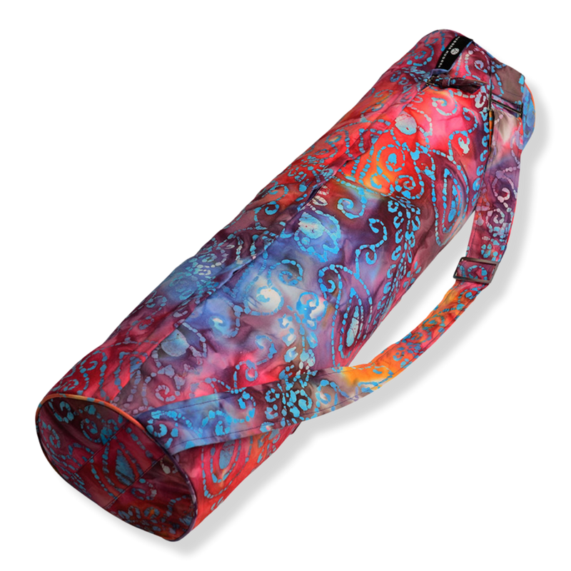 hugger mugger batik yoga mat bag purple rain MATBAG BLUE | Brighten up your yoga practice with this Hugger Mugger Batik mat bag Batik Yoga Mat Bag -