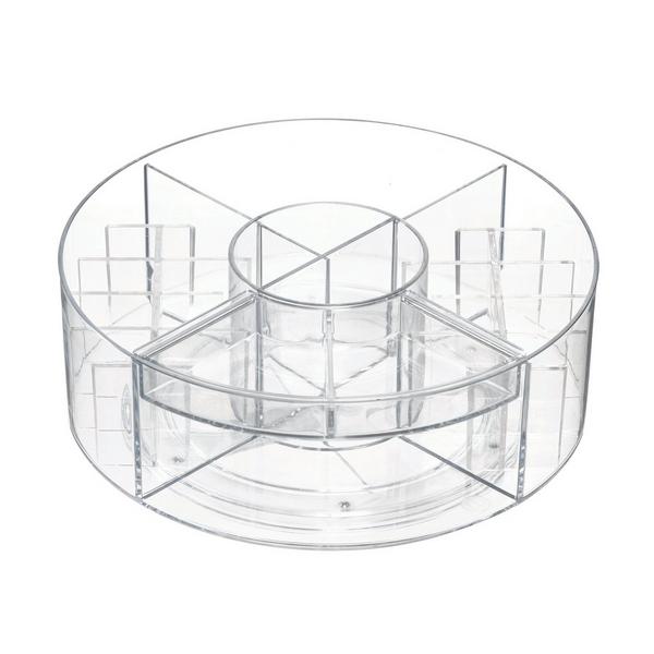 iDesign Rotating Makeup Organizer with Dividers #1
