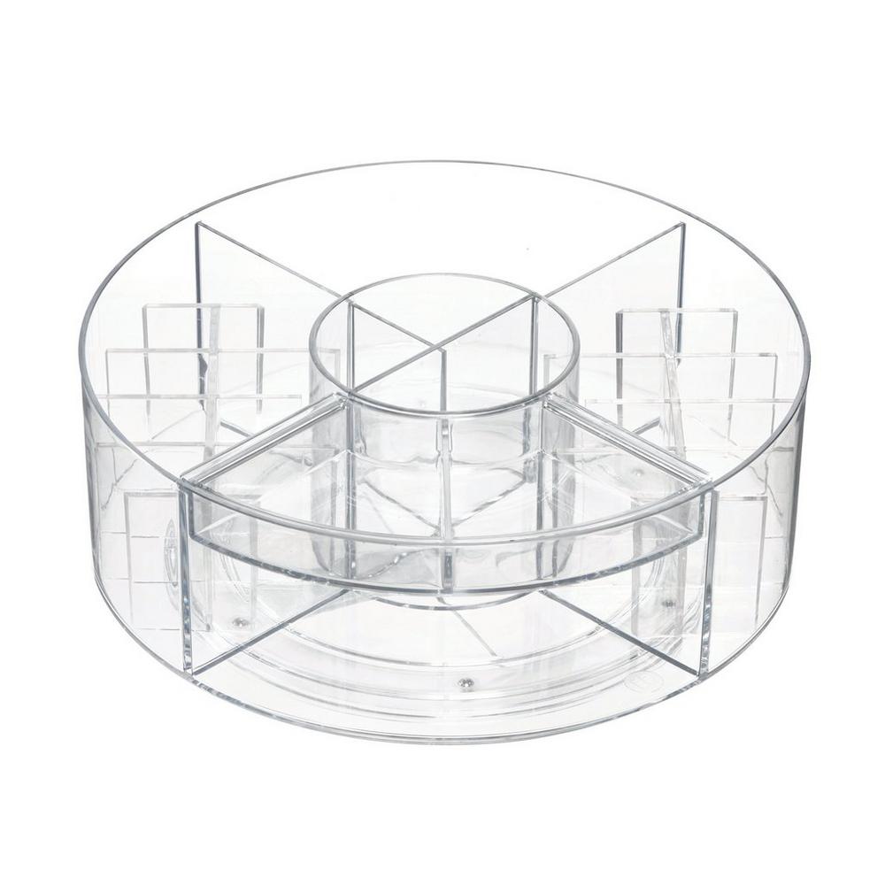 Idesign Rotating Makeup Organizer With Dividers