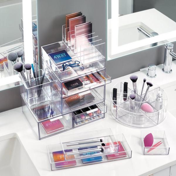 iDesign Rotating Makeup Organizer with Dividers #2