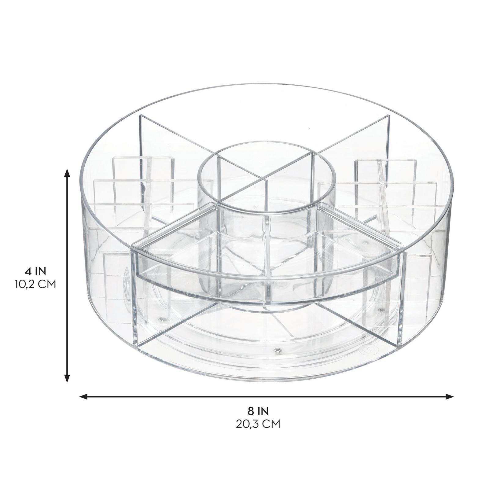 Rotating Makeup Organizer with Dividers - 1 ct
