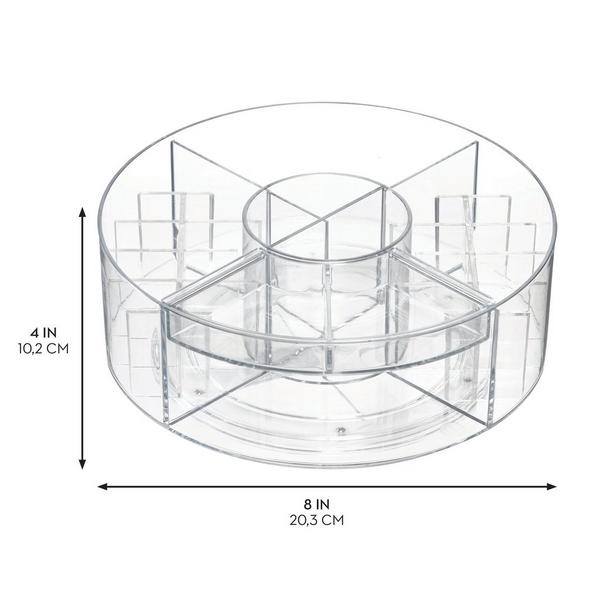 iDesign Rotating Makeup Organizer with Dividers #3