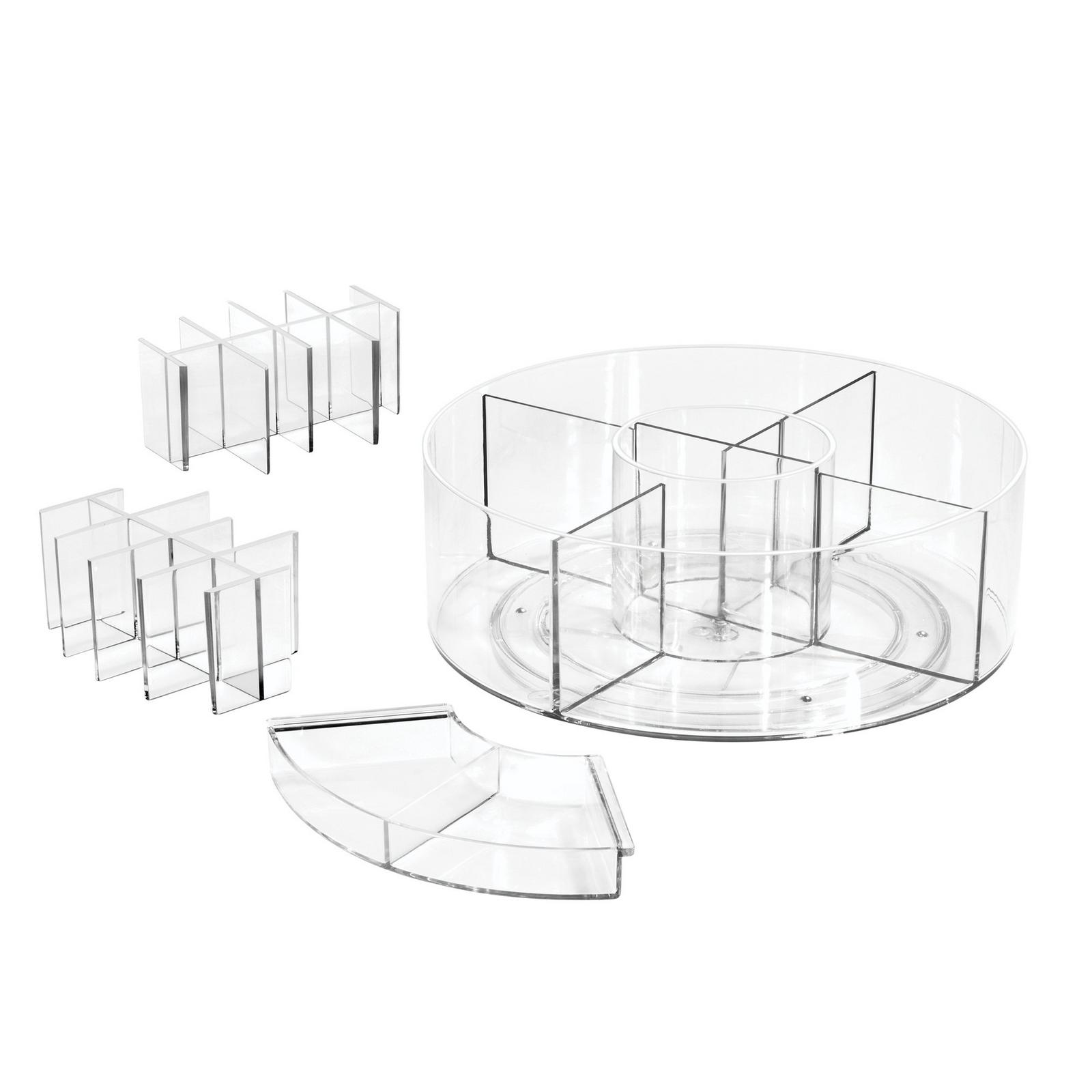 Rotating Makeup Organizer with Dividers - 1 ct