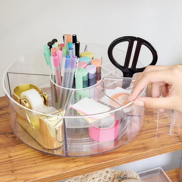 iDesign Rotating Makeup Organizer with Dividers #6