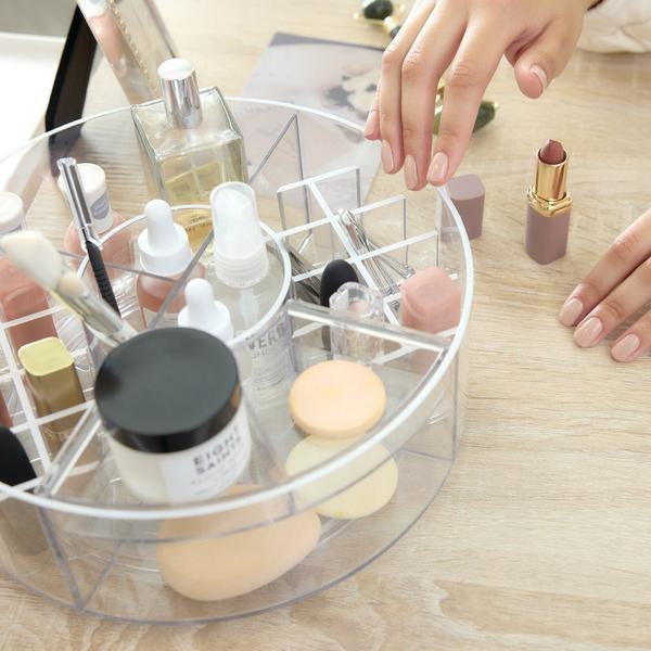 iDesign Rotating Makeup Organizer with Dividers #7