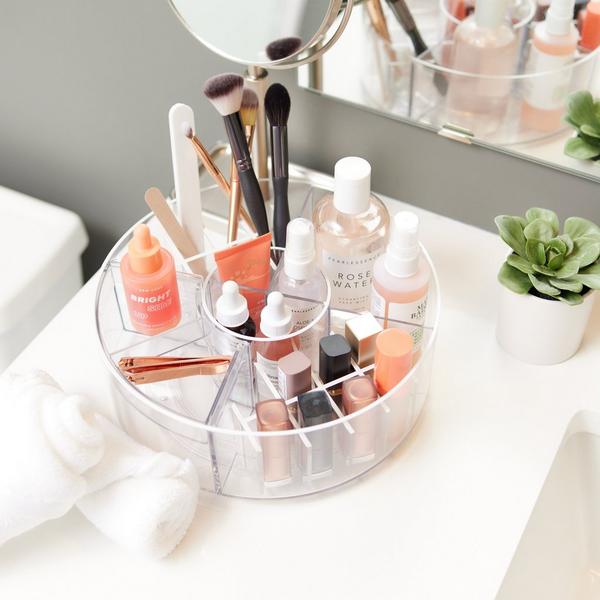 iDesign Rotating Makeup Organizer with Dividers #8
