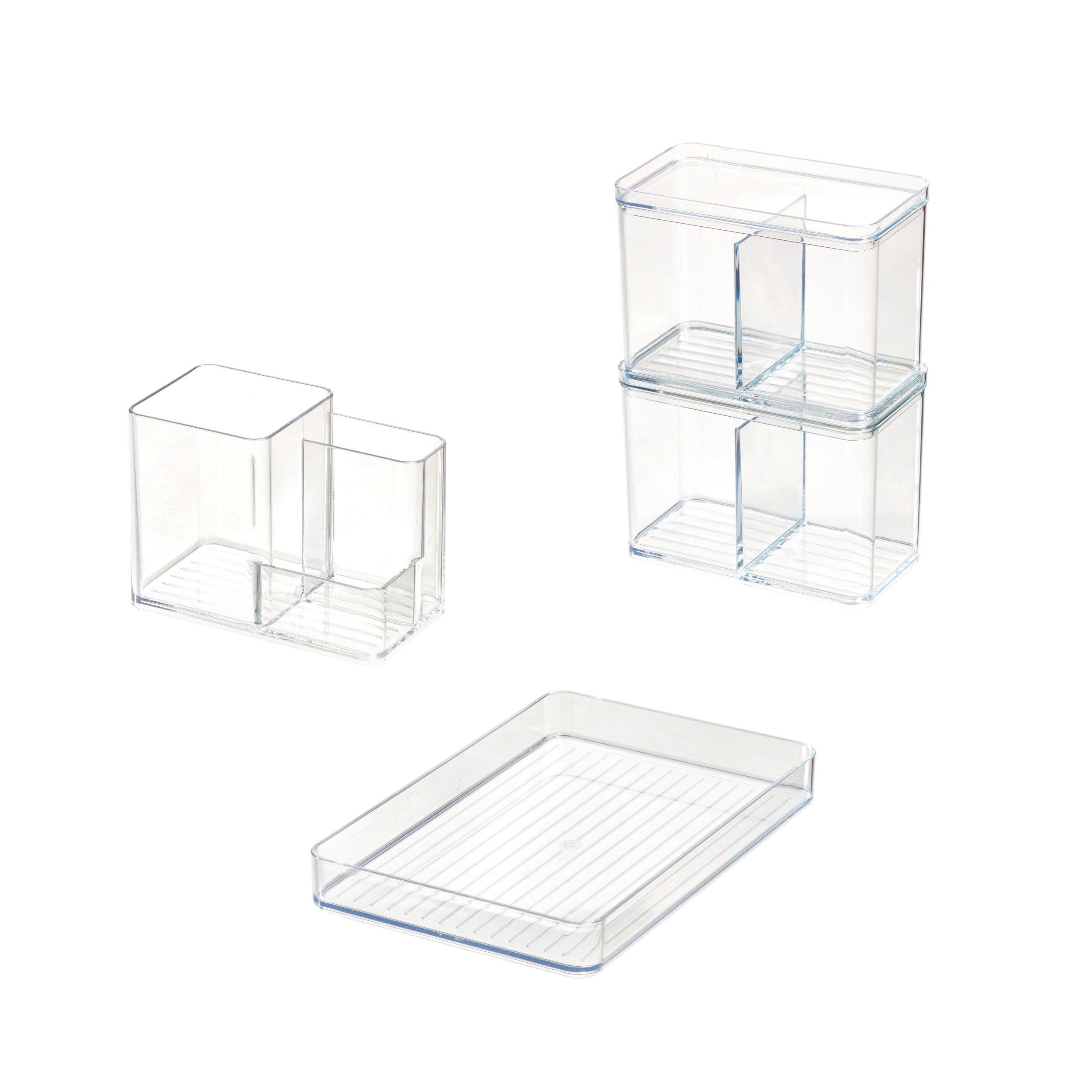 iDesign Plastic Makeup Organizer Set for Countertops and Drawers #1