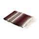 Burgundy Recycled Mexican Yoga Blanket 