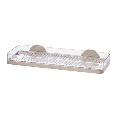 iDesign Self-Adhesive Shower Shelf with Razor Holder