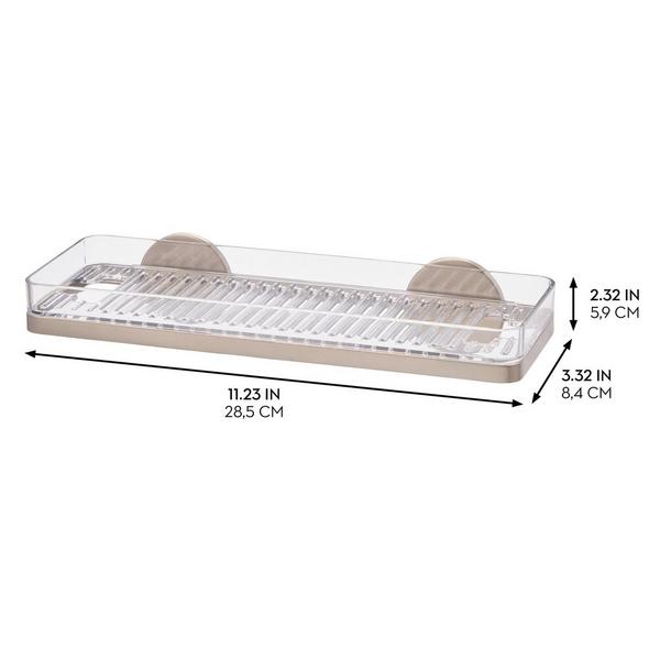 iDesign Self-Adhesive Shower Shelf with Razor Holder #3
