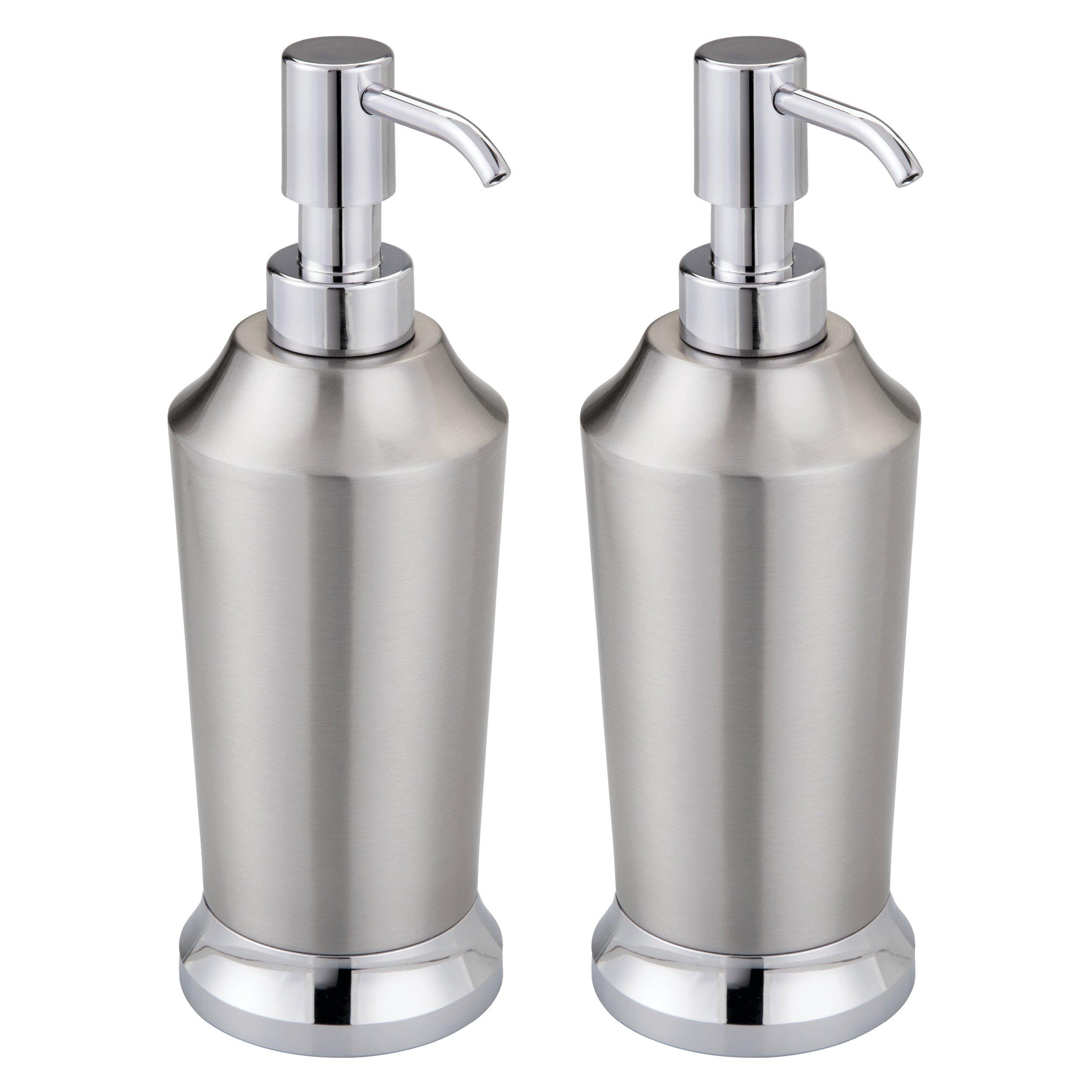 iDesign Brushed Stainless Steel Soap Dispenser #1