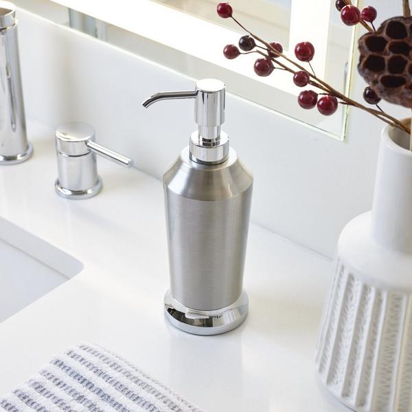 iDesign Brushed Stainless Steel Soap Dispenser #6