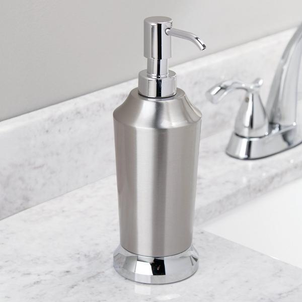 iDesign Brushed Stainless Steel Soap Dispenser #9