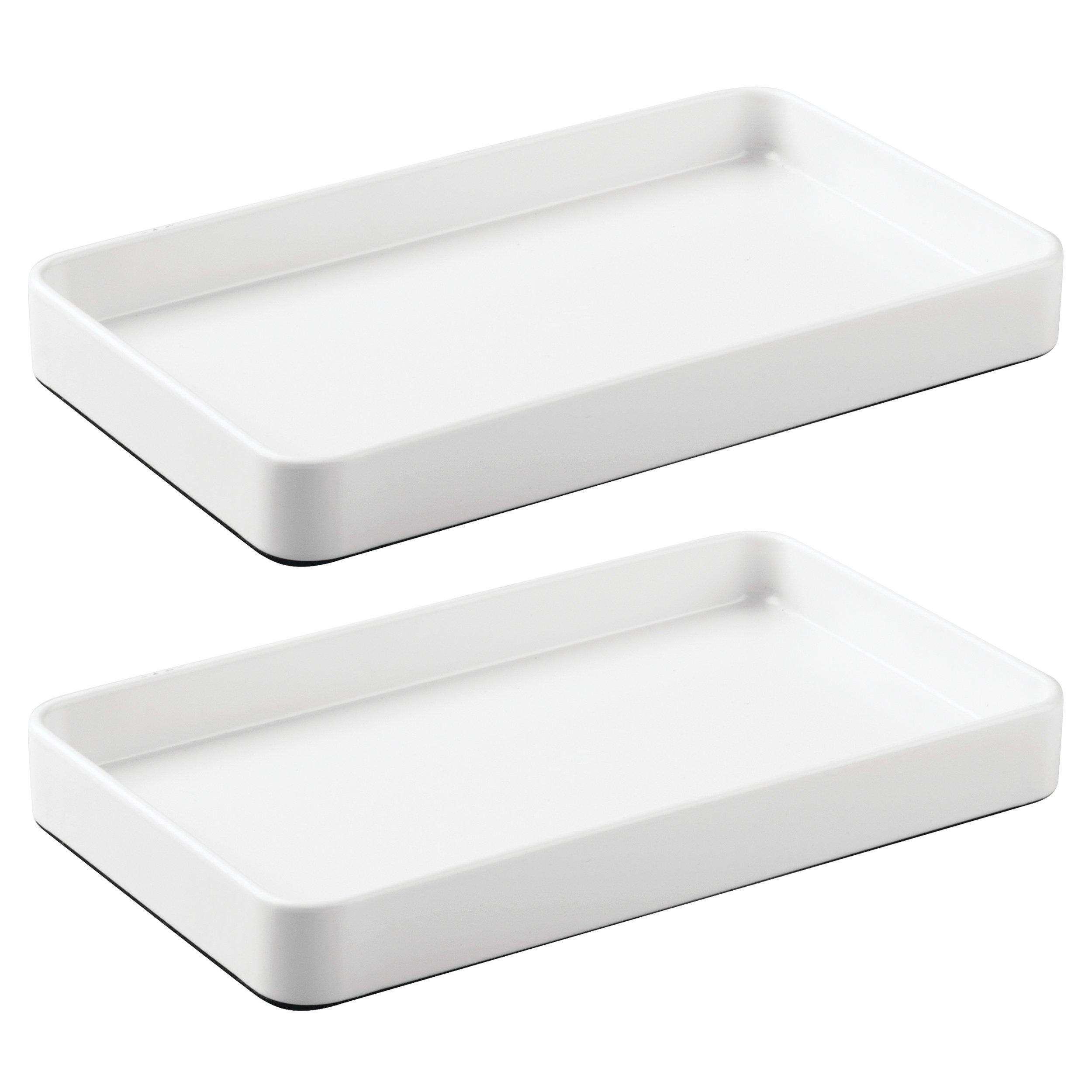 iDesign Steel Bathroom Vanity Tray #1