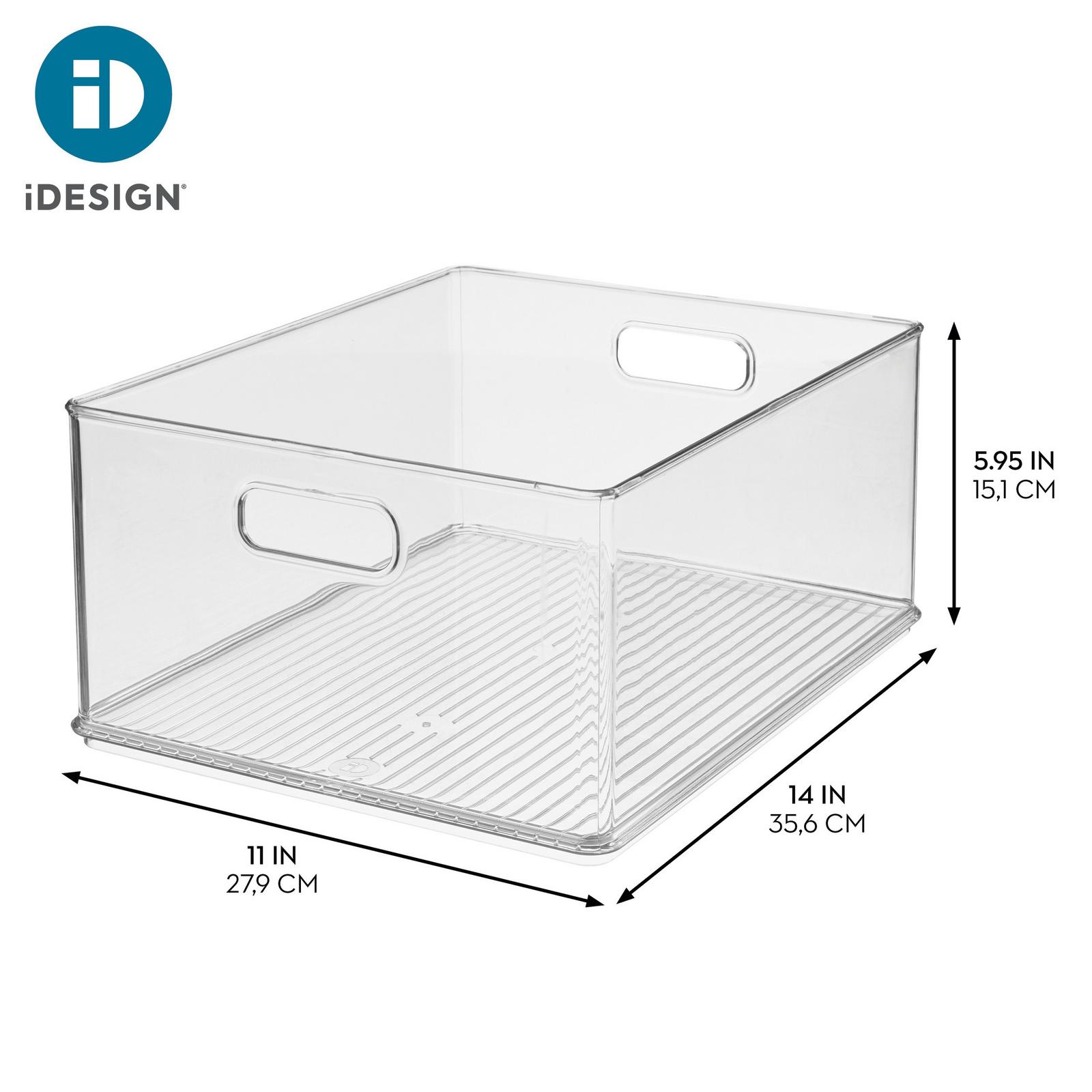 Stackable Plastic Storage Bin with Handles