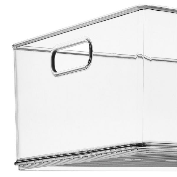 iDesign Stackable Plastic Storage Bin with Handles #5