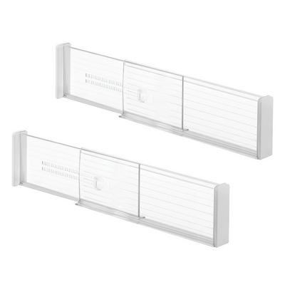 iDesign Plastic Adjustable Deep Drawer Divider Set