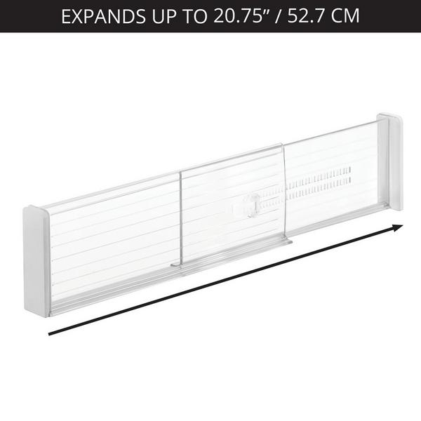 iDesign Plastic Adjustable Deep Drawer Divider Set #4