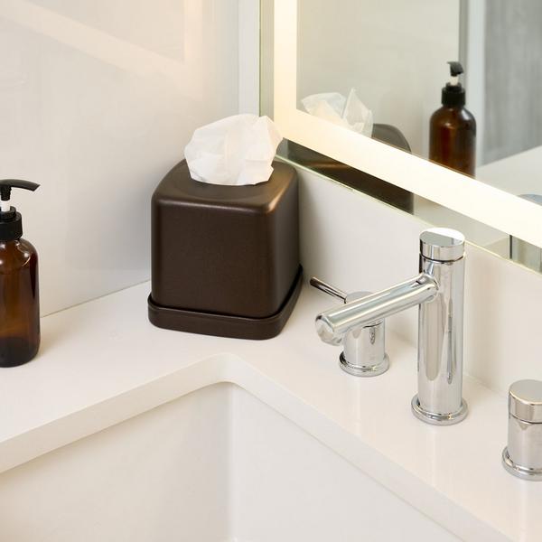 iDesign Square Tissue Box Cover for Bathroom #4