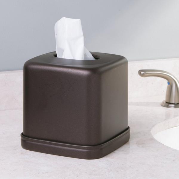 iDesign Square Tissue Box Cover for Bathroom #6