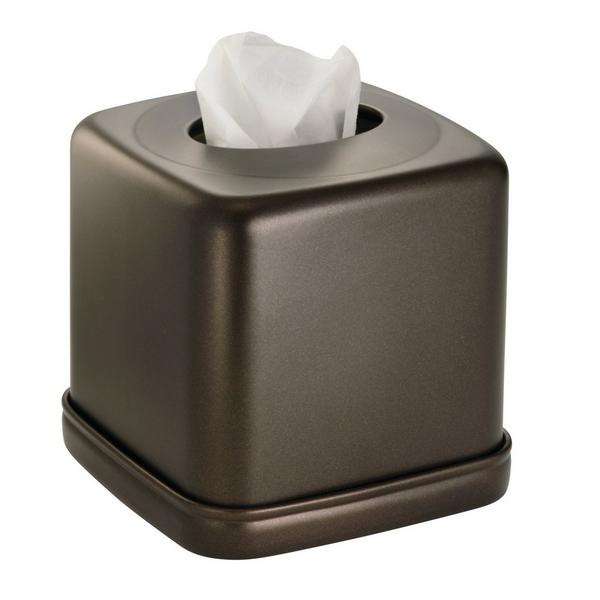iDesign Square Tissue Box Cover for Bathroom #7