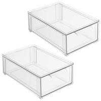 2-Pack Stackable Storage Drawers