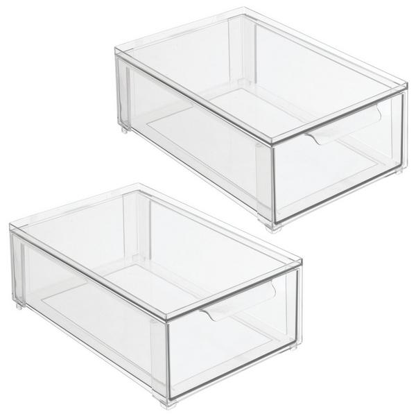 iDesign Stackable Pull-Out Sliding Storage Drawer #1