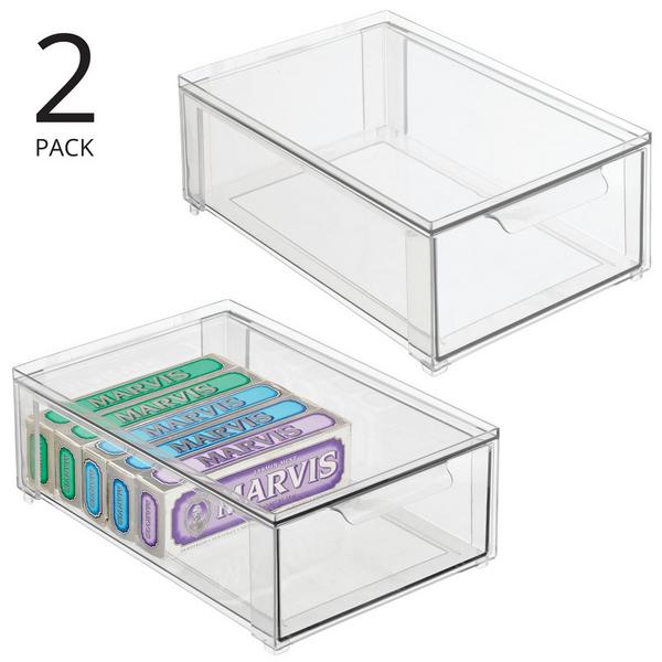 iDesign Stackable Pull-Out Sliding Storage Drawer #2
