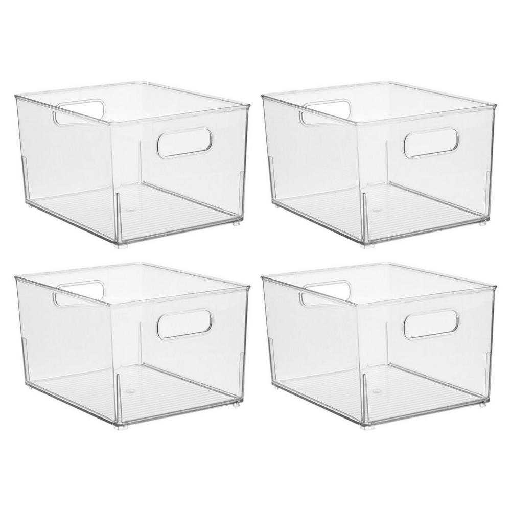 Idesign Small Stackable Bathroom Storage Bin - 4 Ct