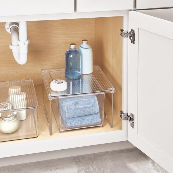 iDesign Small Stackable Bathroom Storage Bin #7