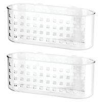 Plastic Suction Shower Basket for Bathroom
