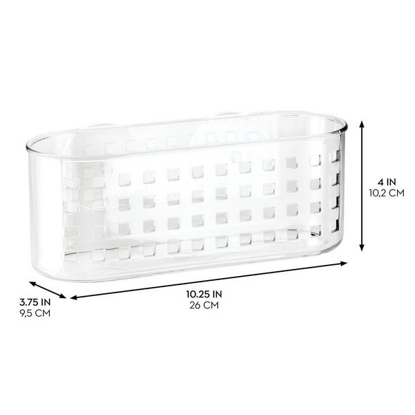 iDesign Plastic Suction Shower Basket for Bathroom #3